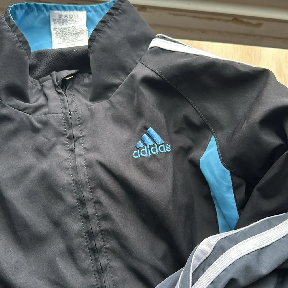 Set of 2 Adidas jackets size 7 windbreaker light coat bundle - Picture 2 of 6